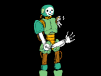 Broken robot trying to clap